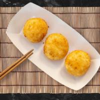 Mozzarella Cheese Balls · Melty gooey mozzarella cheese battered and fried to perfection.