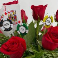 Blackjack Rose Bouquet · The Blackjack Rose Bouquet is another addition to our Casino Themed Arrangements. One dozen ...