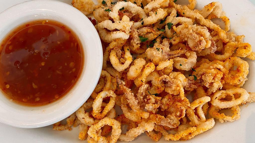 Fried Calamari · Housemade Thai chili dipping sauce.