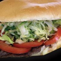 Carne Asada Torta · With guacamole, lettuce and tomatoes