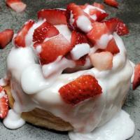 Strawberry Shortcake · Have a berry nice day cause this sweet thing is topped with creamy icing and fresh strawberr...