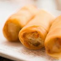 Vegetables Egg Rolls · Three pieces. Vegetables and bean  noodles.