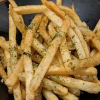 French Fries · Vegetarian, gluten free. French fries, ketchup.