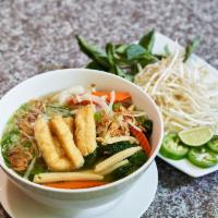 P 9 - Phở Chay / Vegan Pho · vegan broth pho with vegetable and tofu