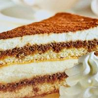 Tiramisu · Creamy 2-layer coffee flavoured sponge cake