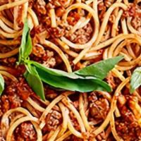 Spaghetti Bolognese · Spaghetti in marina and meat sauce