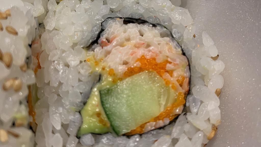 California Roll · CRAB MIX WITH CUCUMBER AND AVOCADO