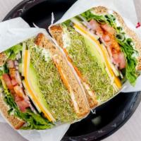 Sacks Impressionist (Half) · Vegetarian. Choice of 2 cheeses, lettuce. tomato, cucumber, carrots, avocado, onions, sprout...