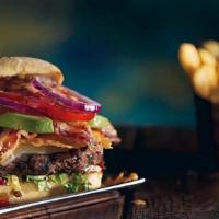 Mad Love · Fall in love with this burger. A Cheddar-and-Parmesan crisp, Provolone, Swiss, jalapeño reli...