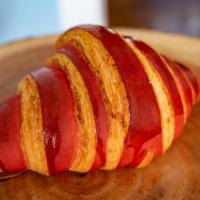 Strawberry Croissant · Butter croissant filled with strawberry compote