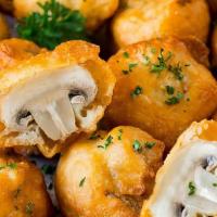 Fried Mushrooms · With ranch dressing