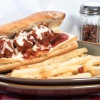 Meat Ball · Topped with our delicious sauce on Italian bread