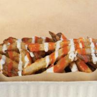 Buffalo Ranch Hand-Cut Fries · A large portion, hand-cut fries. Served with ranch and original hot sauce.