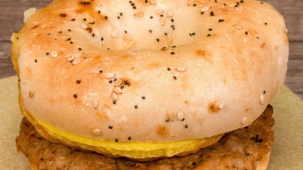 Bagel Sandwiches · This Bagel Breakfast Sandwich is complete with a farm-fresh egg, natural Tillamook cheese and your choice of 65% lean Jonesfarm sausage patty, Hormel bacon, or premium sliced ham on either a plain bagel or on a french toast bagel.