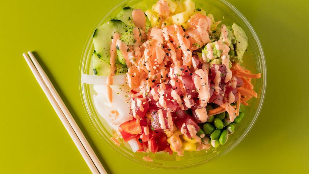 Build Your Own Bowl · Choose your rice, up to 3 proteins, your sauces and toppings.