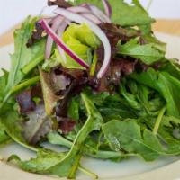 Insalata Mista / Mixed Salad · Mixed baby greens, red onion, balsamic vinaigrette.