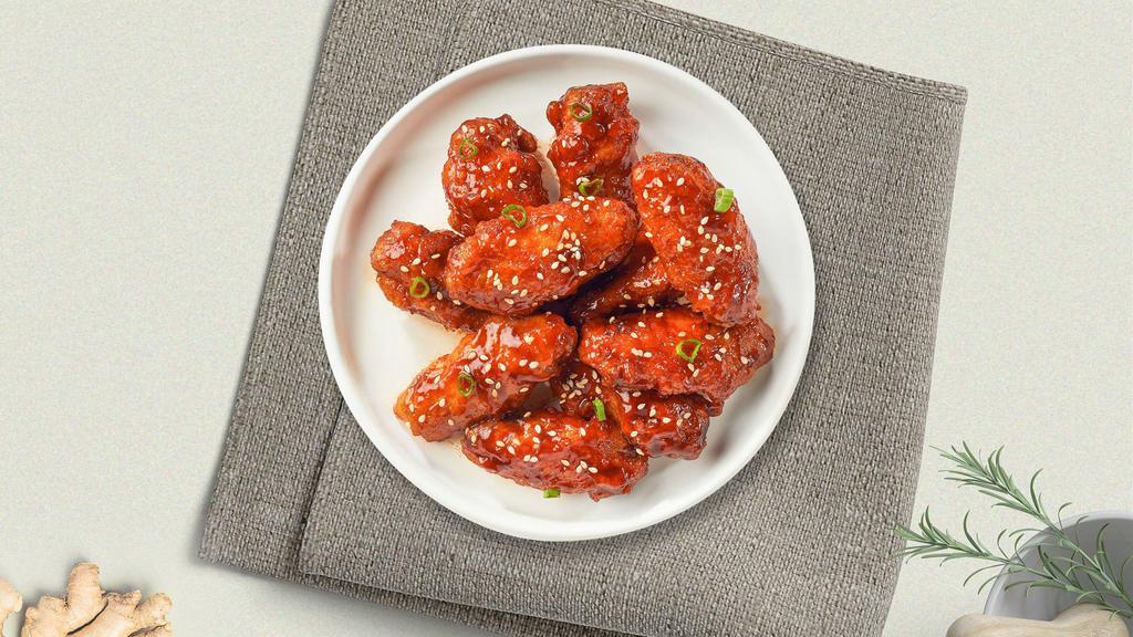 Open Sesame Chicken · Crispy chicken tossed in sweet and tangy sesame sauce.