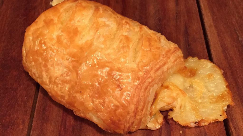 Havarti Croissant · Our buttery croissant dough filled with Havarti cheese and a touch of dijon.
