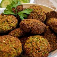 Crunchy Egyptian Falafel · Egyptian Falafel style five piece with tahini