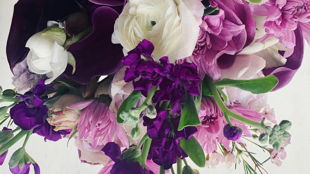 Sweet Lavenders & Purples · There is something romantic and sweet about purple, violet and lavender hues. Always made with the freshest and best color florals I have!