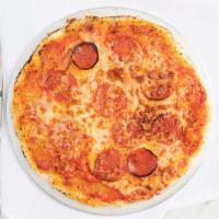 Pepperoni! · Try this traditional pizza with a rise twist of our house made vodka sauce, topped with lots...