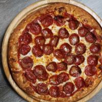 Ny-Pepperoni · Our original hand-tossed dough in a tradition new york fashion. Pies are round.