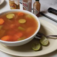 Caldo De Pescado /  Fish Soup With Vegetables · 