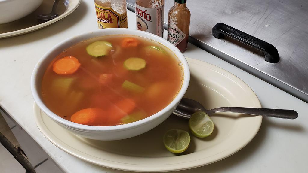Caldo De Pescado /  Fish Soup With Vegetables · 