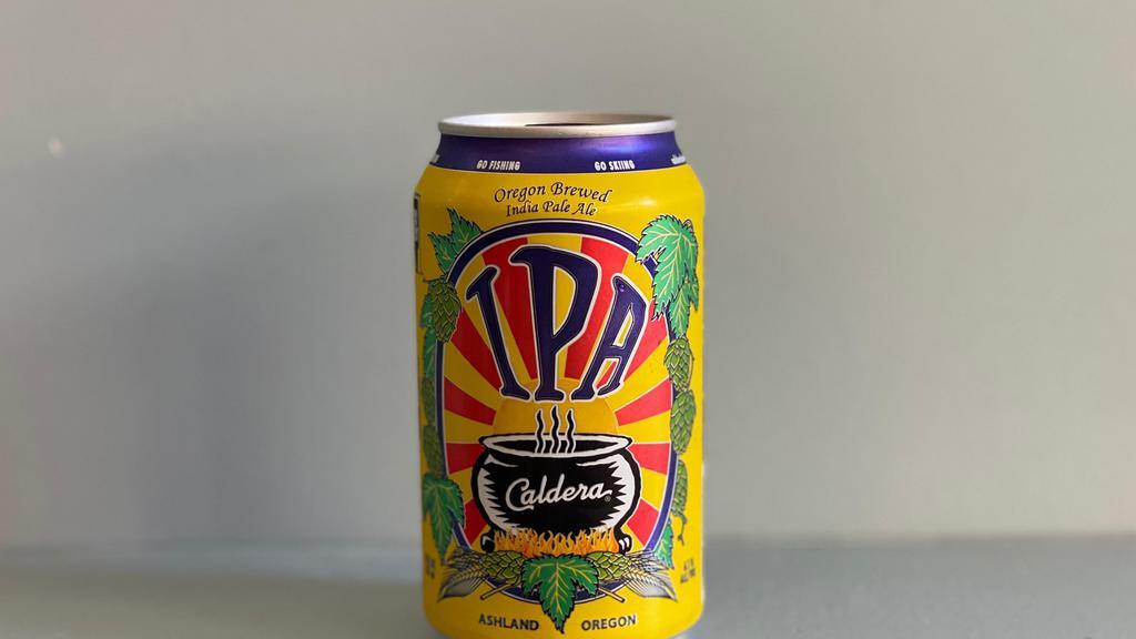 Caldera Ipa · Must be 21+ to purchase. An American-Style India Pale Ale brewed with plenty of body and an assertive hop profile. Brewed with Premium Two Row, Munich and Crystal malts and Citra, Simcoe, Centennial and Amarillo whole flower hops.