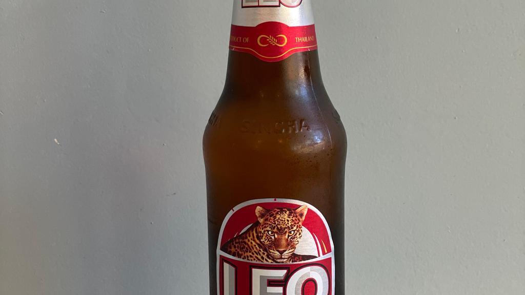 Leo · Must be 21+ to purchase. Leo Beer is a full-flavored standard lager beer with a smooth and pleasant finish. Aroma is malt, grassy hops. Taste is sweet with malt, candy, somewhat metallic.