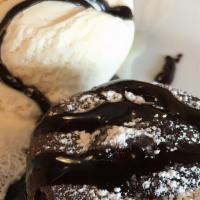 Lava Cake · A decadent, rich chocolate cake with a hot molten chocolate lava center.