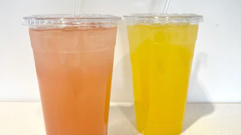 Lemonade  · Fresh Lemonade. Choice of Mango or Strawberry