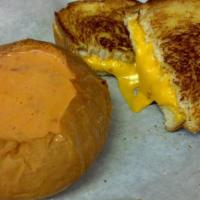 Grilled Cheese · 5 slices of cheese on your choice of bread, melted and grilled.