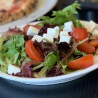 House Salad · Spring Mix, Grape Tomatoes, Fresh Mozzarella with Balsamic vinaigrette. Dressing comes on th...