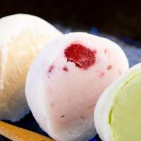 Mochi Ice Cream (Two Pieces) · Strawberry. mango, vanilla