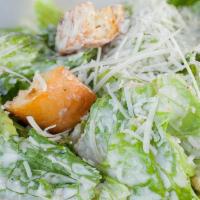 Caesar Salad · hearts of romaine, Parmigiano-Reggiano, garlic-herb croutons