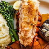 Filet Mignon & Lobster Tail · 8 oz USDA Prime filet mignon, 12 - 14 oz oven baked lobster tail.  Steak is served with our ...