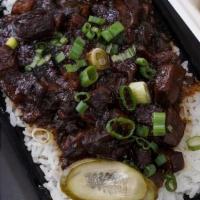 Minced Pork Rice · Gluten free. 
This Taiwanese street eat consists of a meat sauce made with minced pork belly...