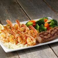 Steak And Broiled Shrimp · 