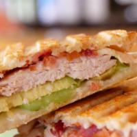 Tba Melt · Turkey, bacon, avocado, and swiss cheese on sourdough bread