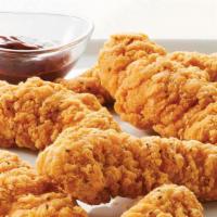 Chicken Tenders · Four Chicken Tenders with Fries and Choice of Dipping Sauce