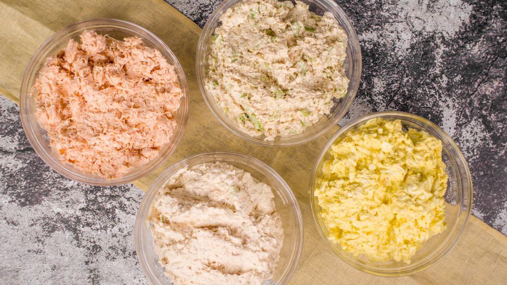 Whitefish Salad By The Pound · And full pound options. If you are a whitefish fan you found it. Great lake whitefish never frozen smoked, deboned you might find a bone...that tells you its legit and done by hand. We add as little aioli as possible to emulsify and some pepper. That's it.