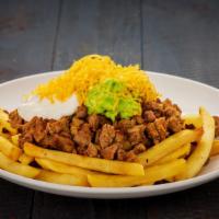 Carne Asada Fries · Recommended. French fries topped with carne asada, guacamole, sour cream, and cheese.