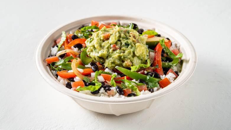 Veggie Bowl-Rito · Ditch the calories and get your burrito in a bowl! Filled with your choice of rice, beans and toppings.