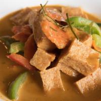 Massaman Curry · Spicy. Southern Thailand's curry with a lot of India influence. Potato, onion, carrot, cocon...