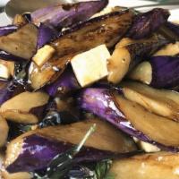 Eggplant · Eggplant and basil stir-fry with house special
sauce.