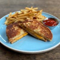 Kids Menu: Grilled Cheese Sandwich · Grilled cheese sandwich & fries