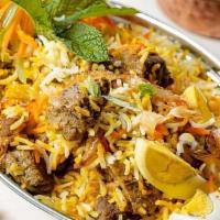 Lamb Biryani · (GF) Hearty vegetables/meat and rice casseroles cooked with flavorful herbs & spices. Served...