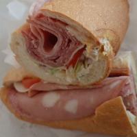 Y. Style · Cold cut combo, includes: chopped ham, smoked ham, Cotto salami, genoa, salami, and mortadel...