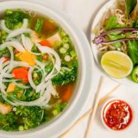 Vegetable Pho · Leona's pho is delicious and full of goodness. try it once and you will come back for more. ...
